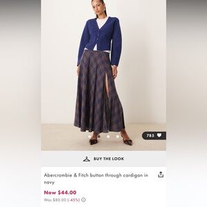 Abercrombie & Fitch button through cardigan in navy